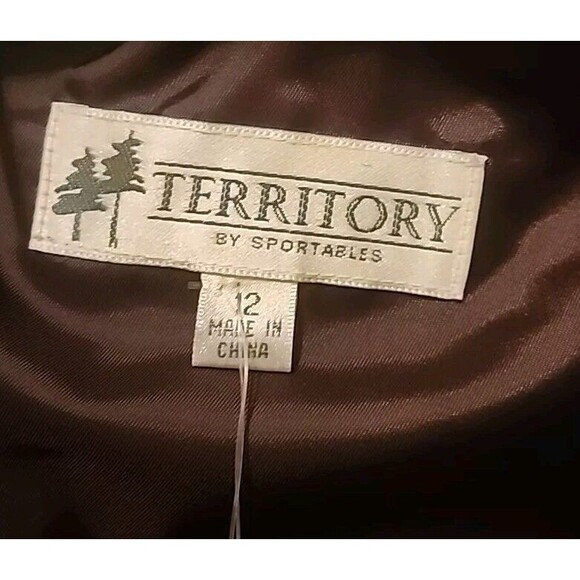 Territory By Sportables NWT Womens Leather Pants Brown 12 Straight MRP $145 - Picture 3 of 10